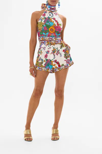 Camilla Tuck Front Short Cosmic Prairie In White