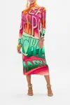 Camilla Turtleneck Jersey Dress Pure Prism