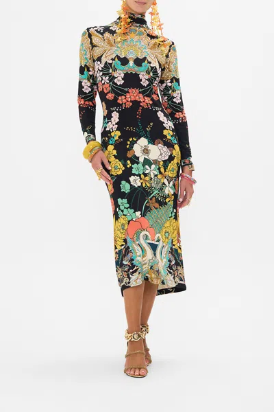 Camilla Turtleneck Jersey Dress We Wore Folklore In Black