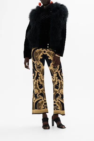 Camilla Velvet Jacket With Fur Panels Magic In The Manuscripts In Black