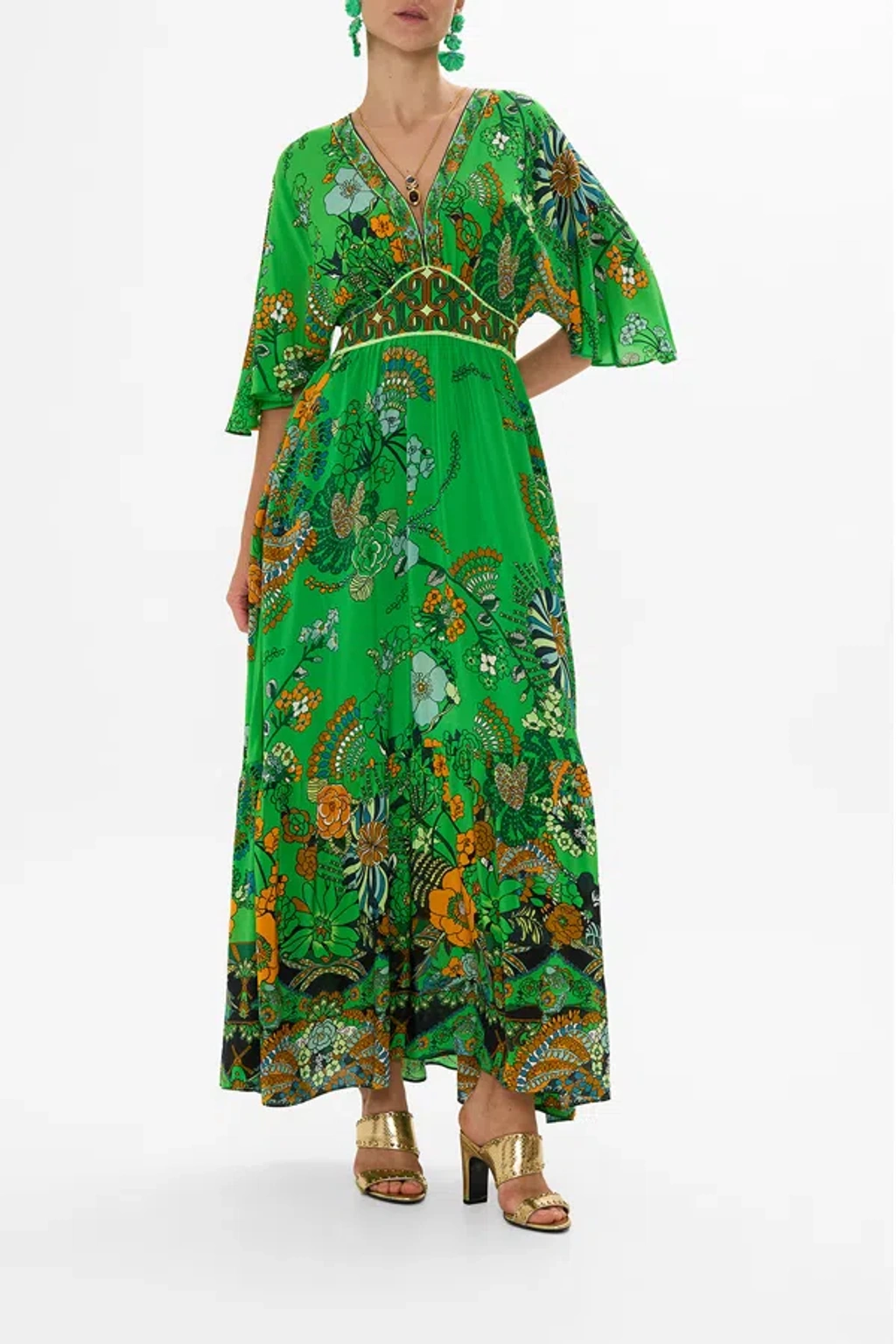 camilla green dress Camilla Geo Sequin Dress | Made To Order Emerald