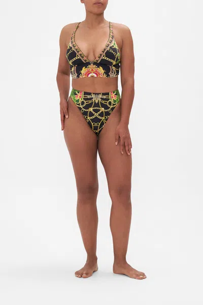 Camilla Wide Band Hi Tri Bra Jealousy And Jewels In Black