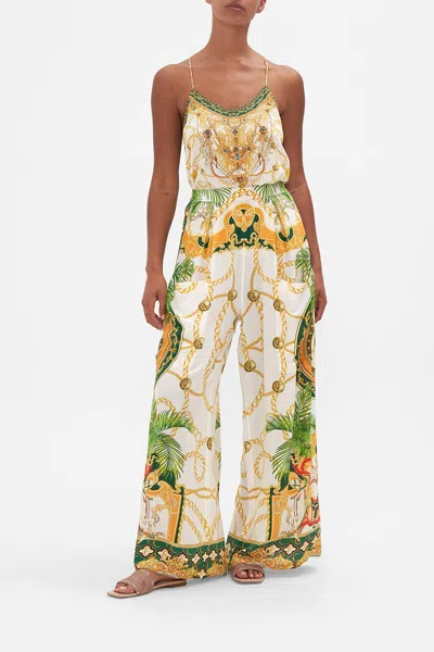 Camilla Wide Leg Trouser With Front Pockets My Sweet Devotion In White