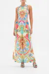 Camilla Wide Leg Trouser With Front Pockets Sail Away With Me In Blue