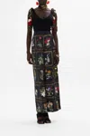 Camilla Wide Leg Waisted Pant Magic In The Manuscripts In Black