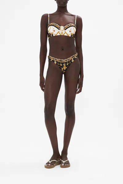 Camilla Wide Side High Leg Pant Coast To Coast In Black
