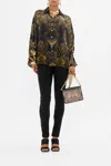 Camilla Wide Sleeve Blouse Nouveau Noir In Black