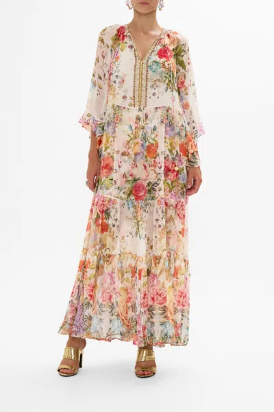 Camilla Wide Sleeve Gathered Dress Sew Yesterday In White
