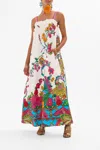 Camilla Wide Strap Sundress Cosmic Prairie In White