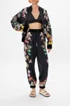 Camilla Woven Embellished Track Pant We Wore Folklore In Black