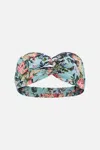 Camilla Woven Twist Headband Petal Promise Land In Blue/green