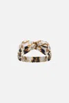 Camilla Woven Twist Headband Sea Charm In White