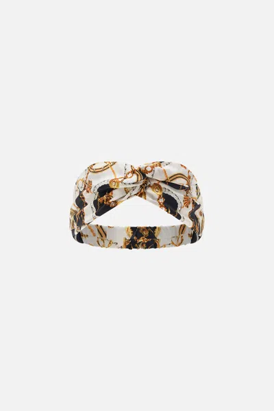 Camilla Woven Twist Headband Sea Charm In Multi