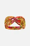 Camilla Woven Twist Headband The Flower Child Society In Orange