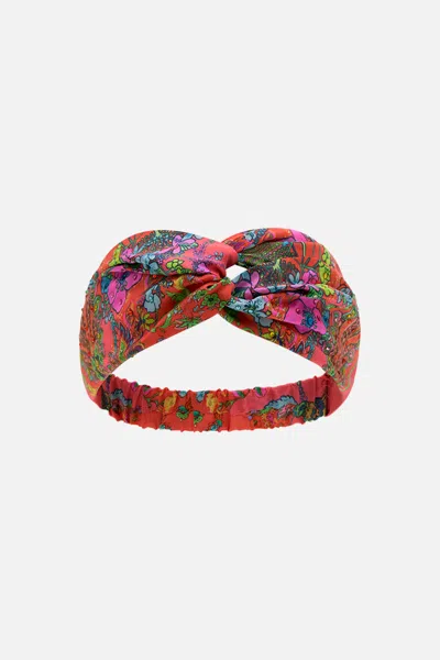 Camilla Woven Twist Headband Windmills And Wildflowers In Multi