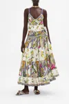 Camilla Wrap Skirt With Gathered Panels Caterina Spritz In Beige/