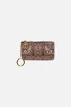 Camilla Zipped Cardholder Pouch Standing Ovation In Black/brown