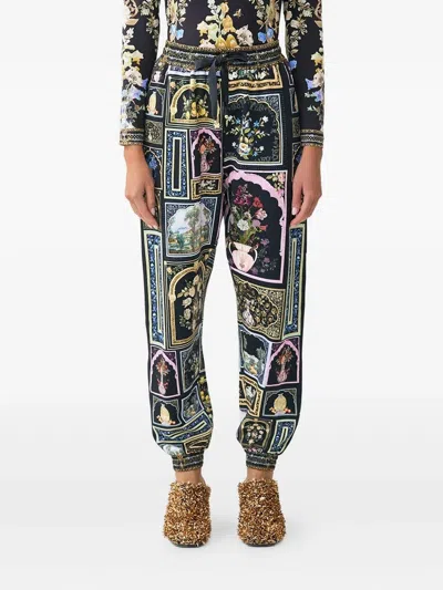 Camilla Elasticated-waistband Track Pants In Blue