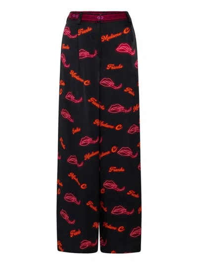 Camilla Electric Loveland Palazzo Trousers In Black