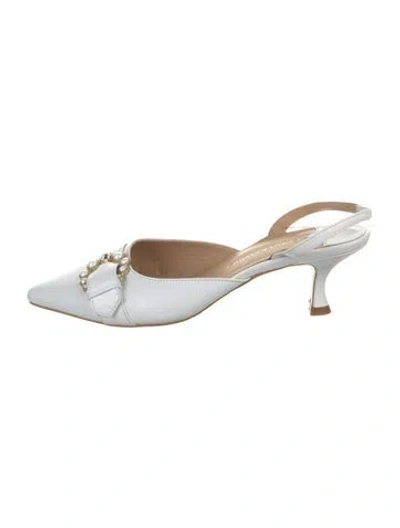 Pre-owned Camilla Elphick Leather Pumps In White