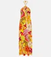 Camilla Embellished Floral Maxi Dress In Multicoloured