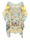 Camilla Embellished Floral-print Mini Dress In Multi