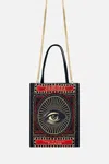 Camilla Embellished Mini Tote With Chain Strap High Class Hookah In Multi