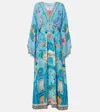 Camilla Embellished Printed Silk Midi Dress In Multicoloured