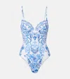 Camilla Continuous Underwire Moulded Cup One Piece Ceramic Panoramic In Multi