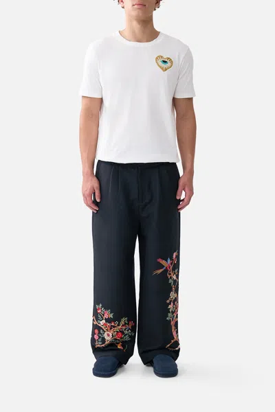 Camilla Embroidered Tailored Lounge Pant Sultans And Queens In Black
