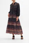 Camilla Embroidered Tiered Long Shirt Dress Loom To Tomb