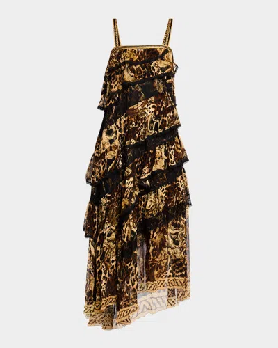 Camilla Asymmetric Spliced Lace Dress Era Of Empires