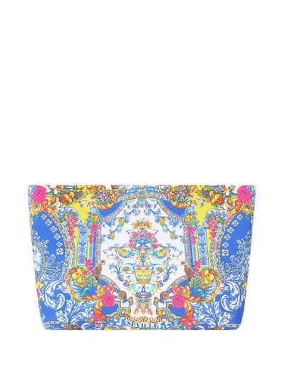 Camilla España Nirvana Print Clutch In Blue