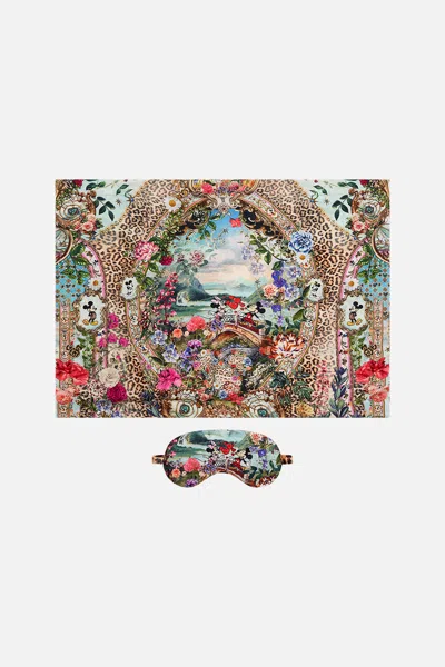 Camilla Eye Mask And Pillow Set Mickey Takes A Trip In Multi