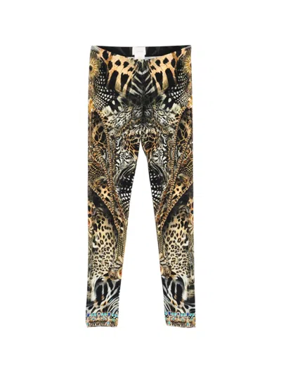 Camilla Feline Folklore Leggings In Black
