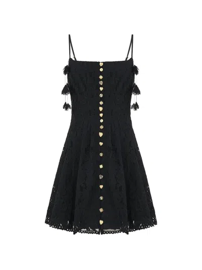 Camilla Flamenco Folklore Mini Dress In Black