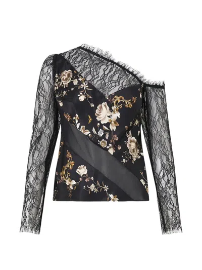 Camilla Flamenco Folklore Top In Black
