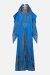Camilla Flared Sleeve Cold Shoulder Long Kaftan Archival Revival