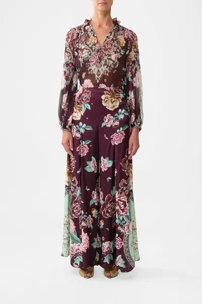 Camilla Flares With Lace Up Side If These Tiles Could Talk In Purple