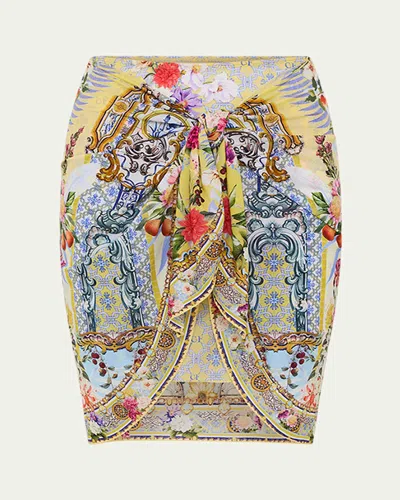 Camilla Flor Fantastica Layered Short Sarong Coverup