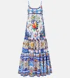 Camilla Tiles Darls Long Dress With Jersey Bodice
