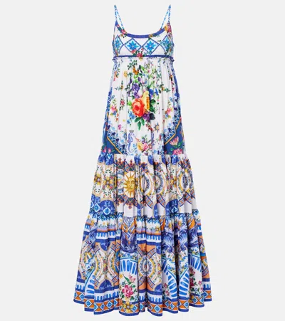 CAMILLA FLORAL COTTON MAXI DRESS
