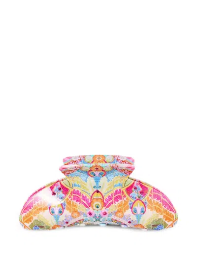 Camilla Floral Hair Claw Clip In Pink