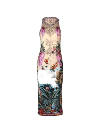 Camilla Floral-print Maxi Dress In Multi