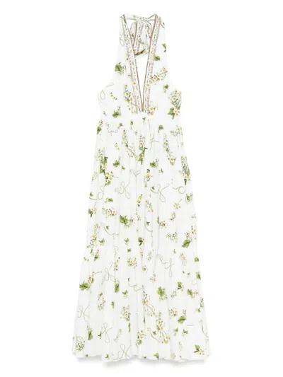 CAMILLA FLORAL-PRINT ORGANIC COTTON DRESS