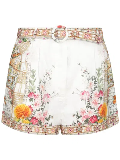 CAMILLA FLORAL-PRINT SHORTS