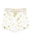 Camilla Tuck Front Shorts Botanical Utopia In White
