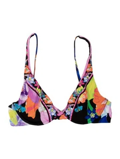 Pre-owned Camilla Floral Print Top In Multi