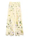 Camilla Daisy Chains Corset Waist Wide Leg Pants In Multi