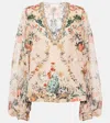 CAMILLA FLORAL SILK BLOUSE